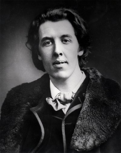 Portrait of Oscar Wilde (1854-1900) Wearing an Overcoat with a Fur Collar Bought for His Trip to America, 1881 by English Photographer